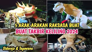 Wow Besar-besar‼️Review Arak-arakan Buat Memeriahkan Takbir Keliling Hari Raya Idul Fitri 2024