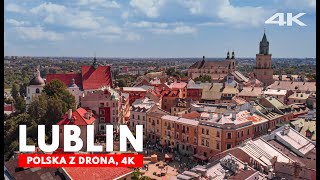 LUBLIN Castle and the Old Town from a 4K drone