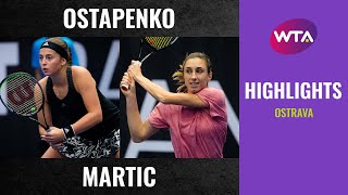 Jelena Ostapenko vs. Petra Martic | 2020 Ostrava First Round | WTA Highlights