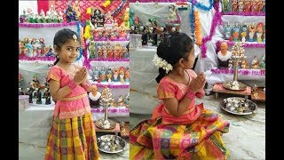 எங்கள் வீட்டு கொலு ( என் பேத்தியுடன்) - Golu Arrangement - Navratri Special