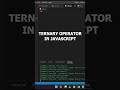 Avoid nested conditional if..elseif..elseif with ternary operators in javascript. #shorts