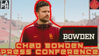 USC Trojans Introduce New GM Chad Bowden, \