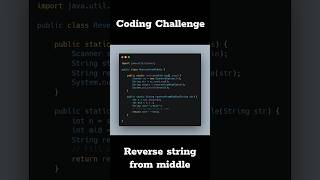 🧩📚 Coding Challenge : Reverse from the Middle! 💻🔄