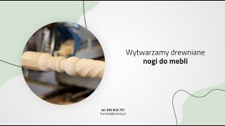 Produkcja drewnianych nóżek Przybysławice Zakład stolarski FrontWood