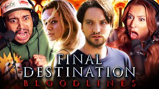 FINAL DESTINATION BLOODLINES (2025) MOVIE REACTION - THIS WAS BRUTAL! - FIRST TIME WATCHING - REVIEW