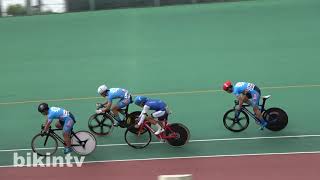 男子ケイリン予選 第40回西日本学生選手権トラック自転車競技大会