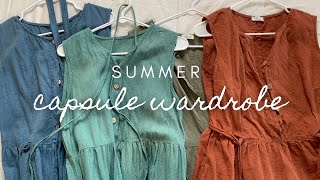 Minimalist Closet Declutter With Me | Summer Capsule Wardrobe Tour | Extreme Minimalist Closet