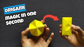 How To Make a Paper Magic Cube - Easy Origami Transforming