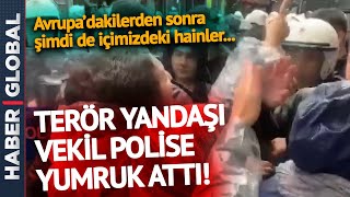 Kadıköy'de Skandal Görüntü! Terör Yandaşı Vekil Saliha Aydemir'den Polise Tokat