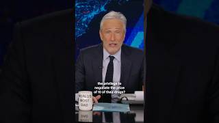 Jon Stewart cracks down on big pharma corruption... literally