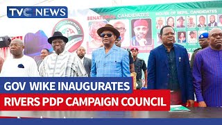 Gov Wike Inaugurates Rivers PDP Campaign Council
