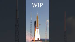SLS Rocket Launch 3D Animation WIP #shorts