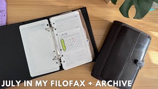 July in My Filofax ✨ How I’m Archiving