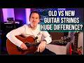 Old vs New Guitar Strings — HUGE Difference! | Acoustic Guitar Restring (Taylor 514e)