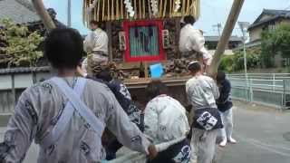 潮来祇園祭禮2015　中日　四丁目(天王町)の山車　曳き廻し　00140