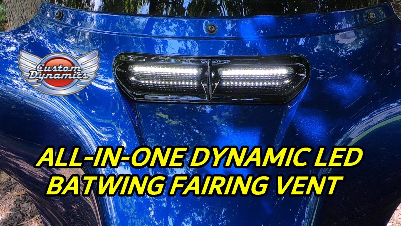 All-In-One Dynamic LED Batwing Fairing Vent Insert From Custom Dynamics ...