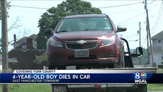Boy found dead in vehicle in York County