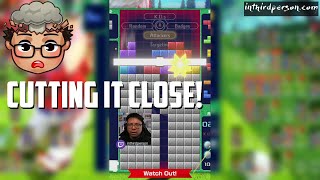 Cutting it Close in Tetris 99! #shorts