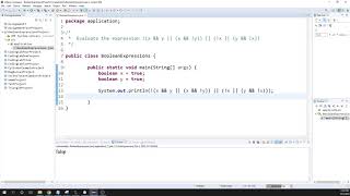 Evaluating Boolean Expressions