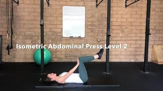 Isometric Abdominal Core Press with One Arm in Table Top