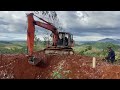 excavators working on hilly terrain are extremely dangerous