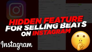 Selling Beats on Instagram (hidden feature) + how I send beats