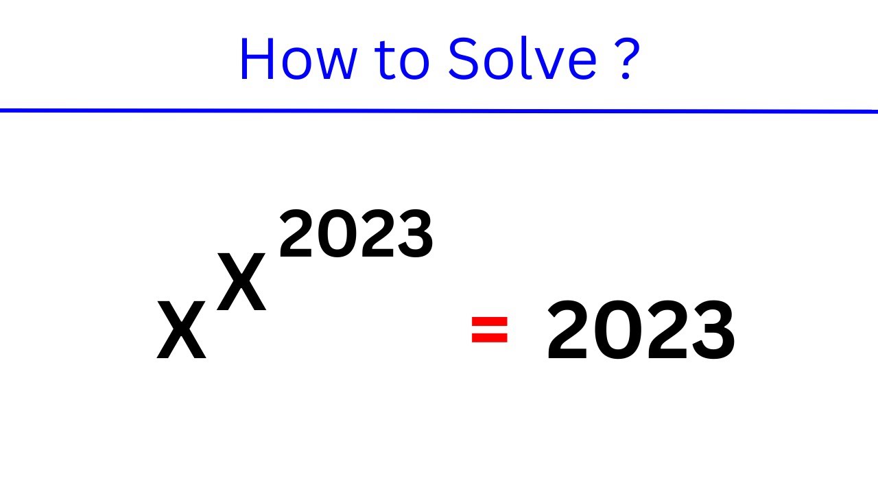 A Nice Exponent Problem Algebra Youtube