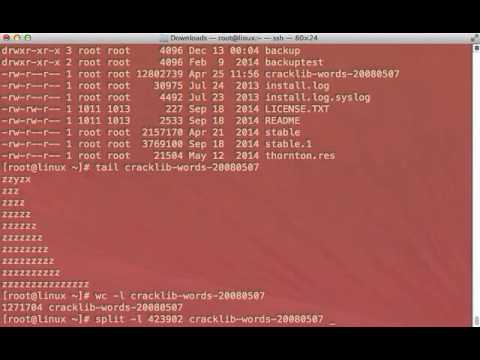 How to split a file using the Linux command line How to split a file using the Linux command line
