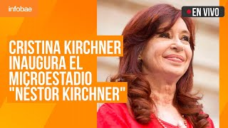 Cristina Kirchner inaugura el microestadio "Néstor Kirchner" en Quilmes