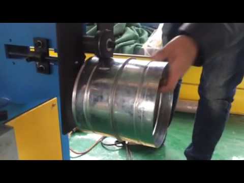 LX-15 Rotary Swaging Machine For Round Duct Beading & Cutting & Angle ...