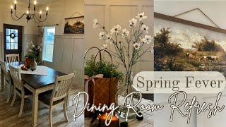 Dining Room Refresh | Spring Fever Decorating | Board and Batten Walls | Countdown to Spring 🌷🌸🎀