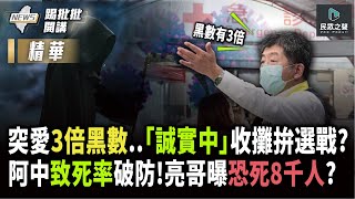 【踢批批開講／精彩】致死率達千分之1.05！「陳時中防線」被攻破！突認「染疫率3倍黑數」..幹話王準備收攤拚選戰？ feat.郭正亮 ＠民眾之聲