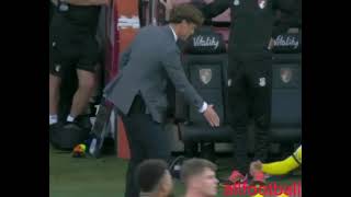 Scott Parker get foul by his own player(coacher get foul by player)