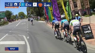 THINK! Road Safety Men's Stage 5 | Casper Pedersen Breaks From Leaders