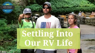 NEW FULL TIME RV FAMILY: Moving into RV - Dixie Caverns Campground - Natural Bridge - Storage