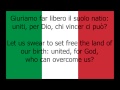 Italian National Anthem [Italian/English]