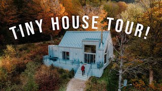 Ultimate Tiny House Retreat: Mountain Living In Quebec! AIRBNB TOUR