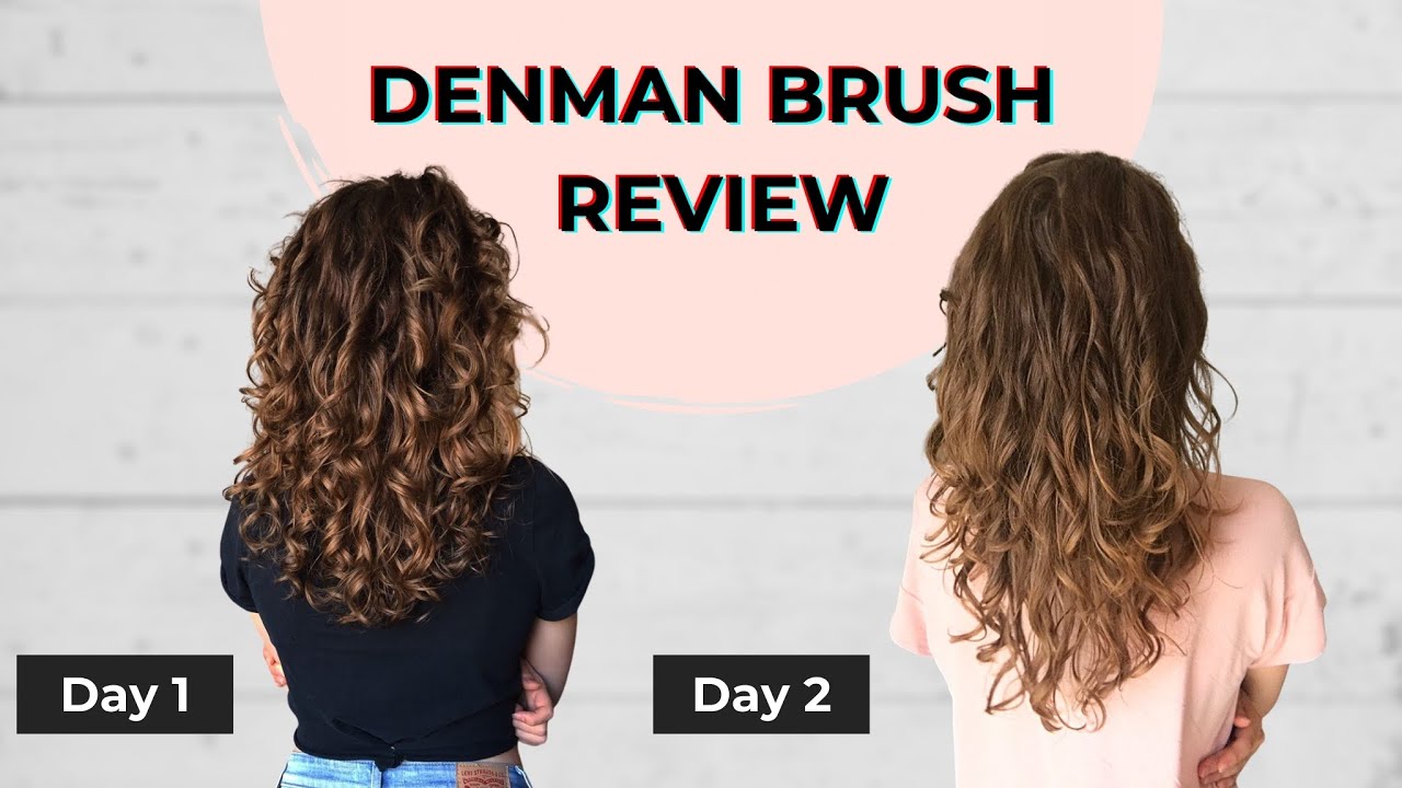 Denman Brush Review And Tutorial On Wavy Hair (2b/2c) - YouTube