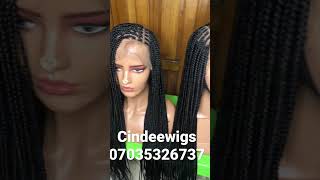 Mini frontal braided wig from cindeewigs