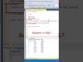 #SQL Subquery Simple Example. #datascience #programming #coding #sqltutorial