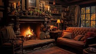 Enjoy Your Night w/ Fireplace and Autumn Rain Ambience 🔥 Sleep In Your Own Cozy Room