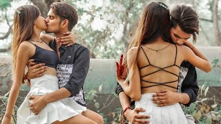 Girlfriend Jaisi Friend Ke Sath Hui Real Kiss 😘🙈 | Gone Romantic | Real Kissing Prank | Ansh Rajput