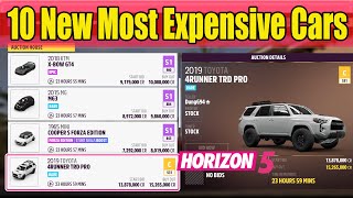 10 New Most Expensive Cars in Auction House in Forza Horizon 5