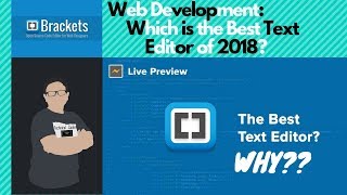 2018 Best editor for Web Development!!! Brackets with installation
