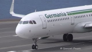 NEW A321 Germania Sharklets || Various Airlines || Madeira