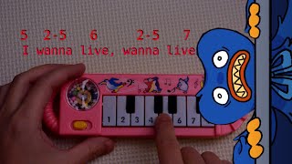 Wanna live MEME \u0026 HUGGY WUGGY by Temmmu (how to play on a 1$ piano)