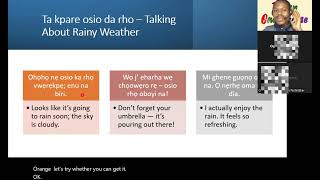 Live Class | Ada ta kpare aro-oke | Talking about the Weather