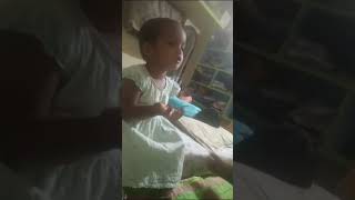 #funnyclips ##cutebaby #funnyclips #chinna age lo anni kastale#ruhi with mom