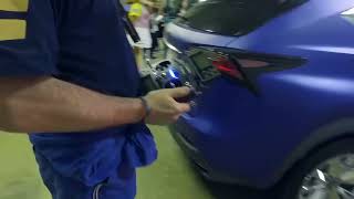 The Flying Lexus NX at the Sapporo Dome in Japan