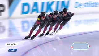 Silver for Canadian men in team pursuit speed skating